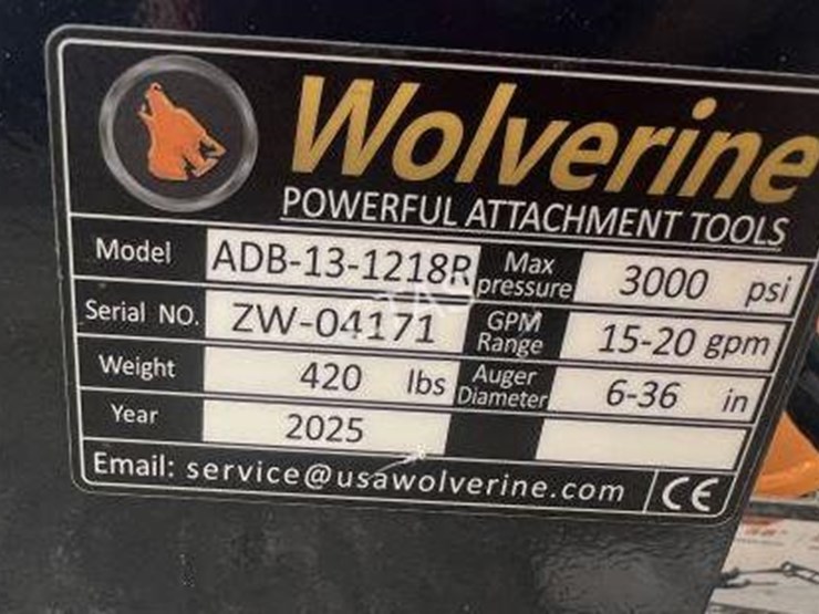 #153-•-wolverine-skid-steer-auger-w/-12"-&-18"-bits-image-3