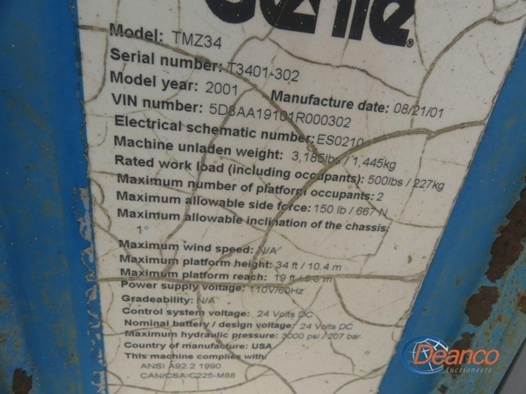 2001-genie-tz34-302-lift,-s/n-r000302-image-5