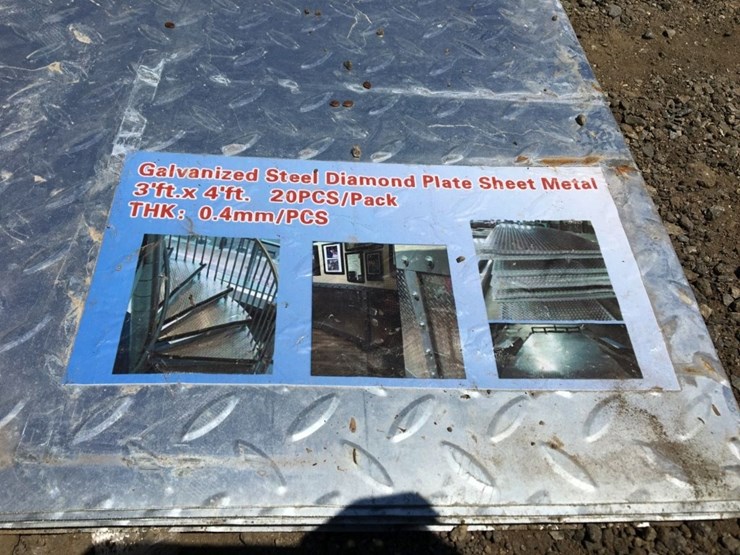 (20)-unused-3ft-x-4ft-galvanized-diamond-plate-image-2