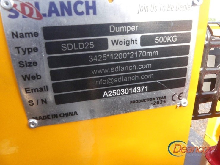 unused-2025-sdlanch-sdld25-crawler-dumper,-s/n-a2503014371:-briggs-&-stratton-eng.,-rubber-tracks-image-8