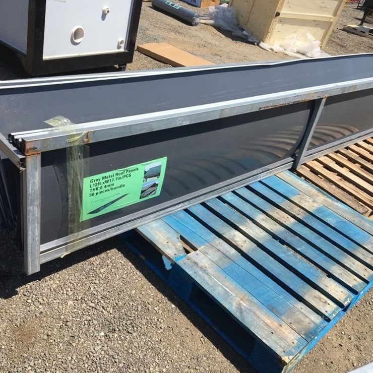 (30) Unused 12ft x 17.7in Metal Roof Panels.