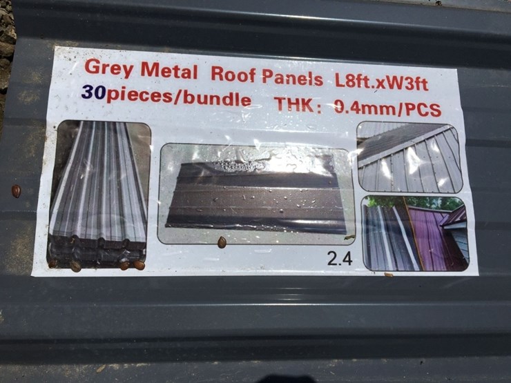 (30)-unused-8ft-x-3ft-metal-roof-panels.-image-3