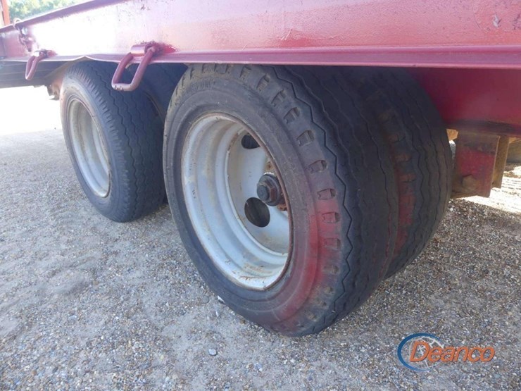 harris-welding-25'-tag-trailer-(no-title---bill-of-sale-only):-pintle-hitch,-t/a,-dovetail,-ramps,-elec.-brakes,-12k-axles-image-2