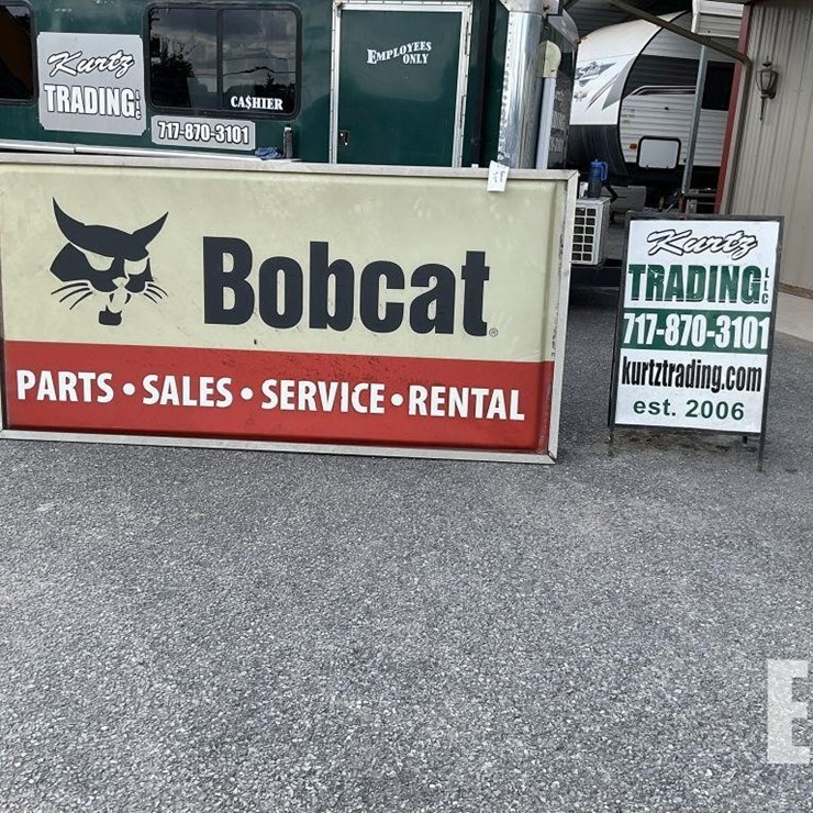 BOBCAT SIGN 48" WIDE, 90" LONG