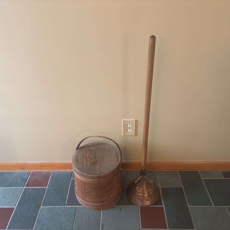 Wood Bucket and Churn Handle