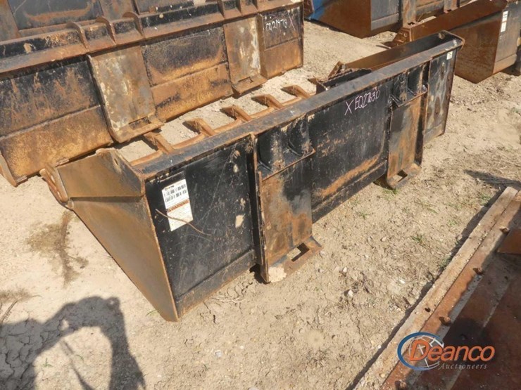 vernig-76"-skid-steer-bucket,-s/n-3022714-with-teeth-image-1