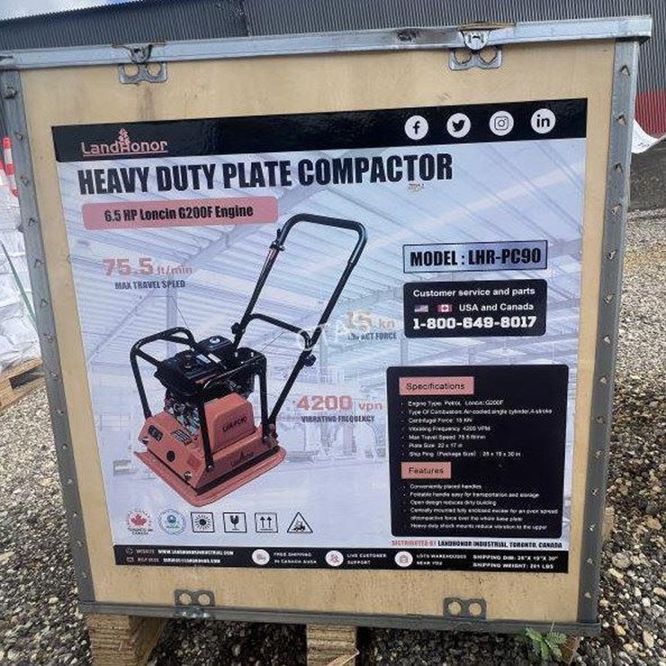 #108 • Land Honor Heavy Duty Gas Plate Compactor