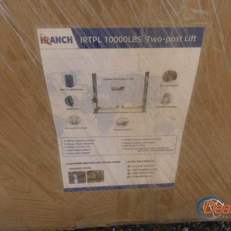 UNUSED 2025 IR IRTPL 10000 LB. TWO POST LIFT