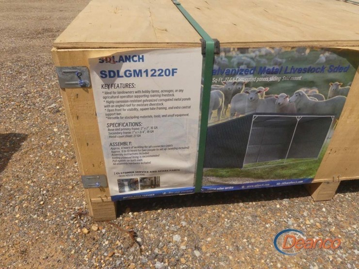 unused-2025-sdlanch-12x20-livestock-metal-shed-image-1