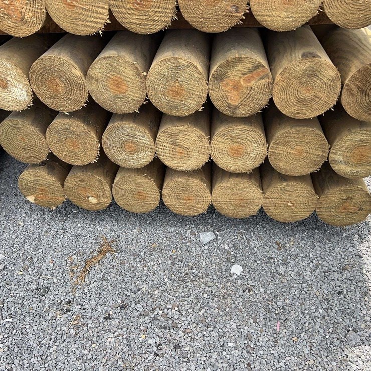 QTY (21) UNUSED 6"X8' PERFECT POSTS