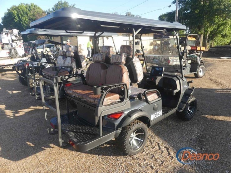 irfc80-electric-golf-cart,-s/n-sdfd667877485:-canopy,-windshield,-60-volt,-rear-seat,-bluetooth-radio,-backup-camera,-turn-signals,-alum.-wheels-image-2