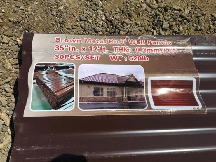(30)-unused-12ft-x-35in-metal-roof-panels.-image-3
