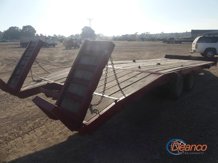 harris-welding-25'-tag-trailer-(no-title---bill-of-sale-only):-pintle-hitch,-t/a,-dovetail,-ramps,-elec.-brakes,-12k-axles-image-4