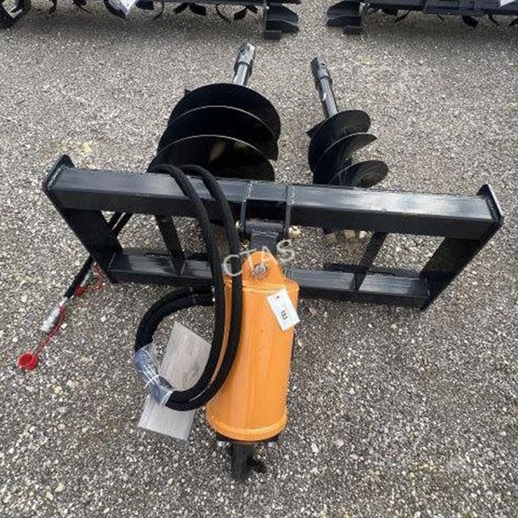 #153 • Wolverine Skid Steer Auger w/ 12" & 18" Bits