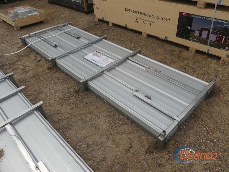 (100)-pieces-of-unused-2025-(100)-10'-galvalume-corrugated-steel-panels:-25-gauge-image-2
