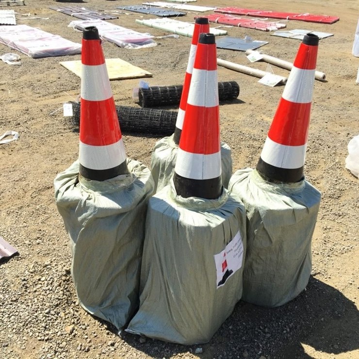 (20) Unused Fluorescent Safety Traffic Cones.