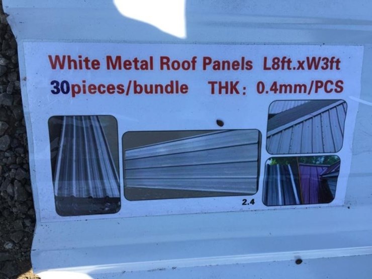 (30)-unused-8ft-x-3ft-metal-roof-panels.-image-3