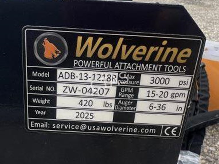 #152-•-wolverine-skid-steer-auger-w/-12"-&-18"-bits-image-3