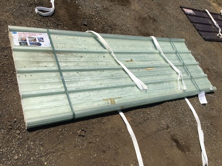 (30)-unused-8ft-x-35in-corrugated-polycarbonate-image-1