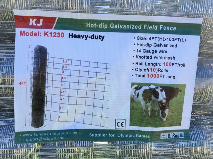 (10)-unused-kj-100ft-x-4ft-hot-dip-galvanized-image-3