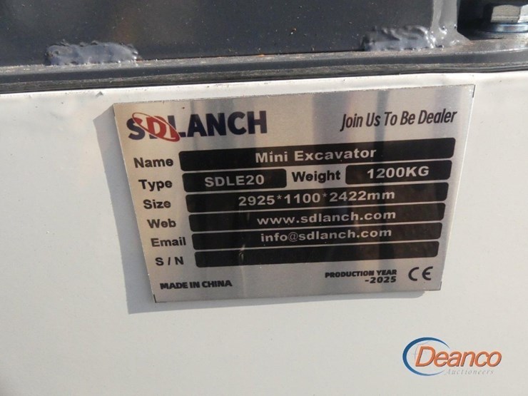 unused-2025-sdlanch-sdle20-mini-excavator,-s/n-00700a:-yanmar-23hp-diesel-eng.,-rubber-tracks-image-9