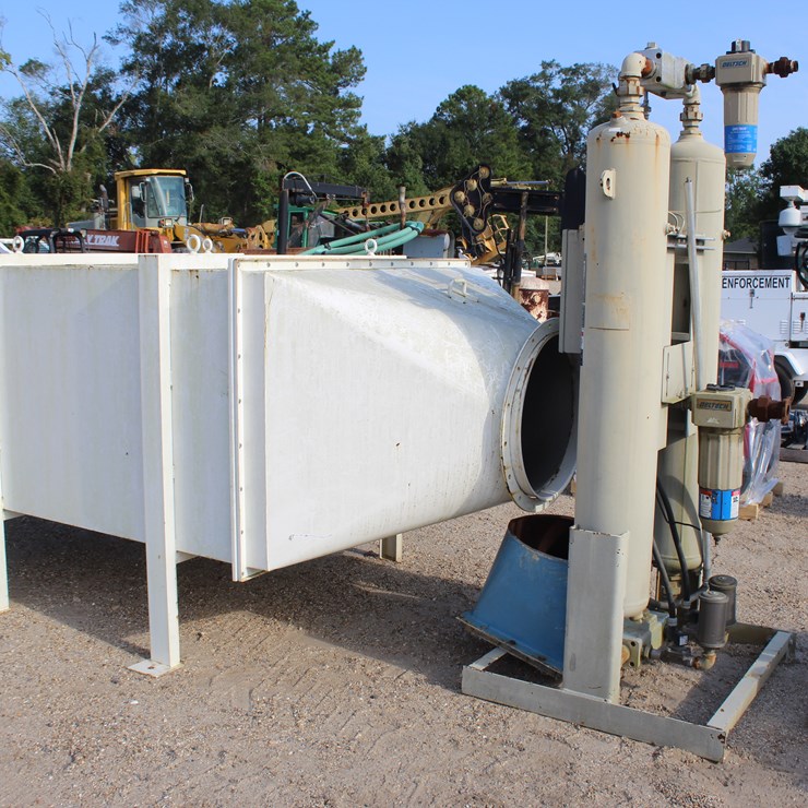 #3509 • BLOWER WITH FITTER BOX, ELECTRIC, SKID MTD