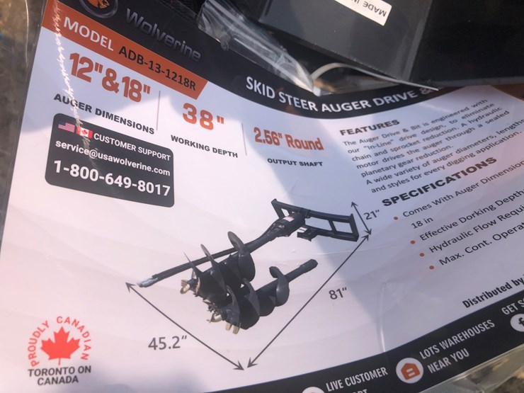 #43-•-wolverine-skid-steer-auger-set-image-2