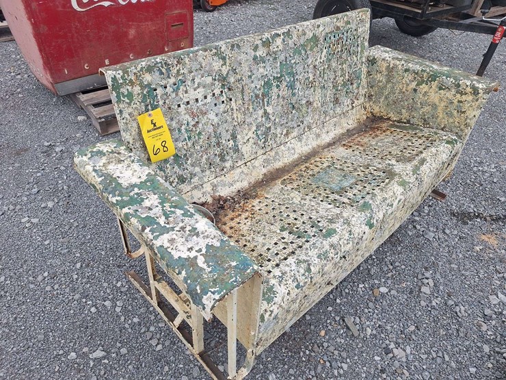 qty-(2)-metal-rocking-lawn-chairs-&-metal-glider-lawn-couch-image-8