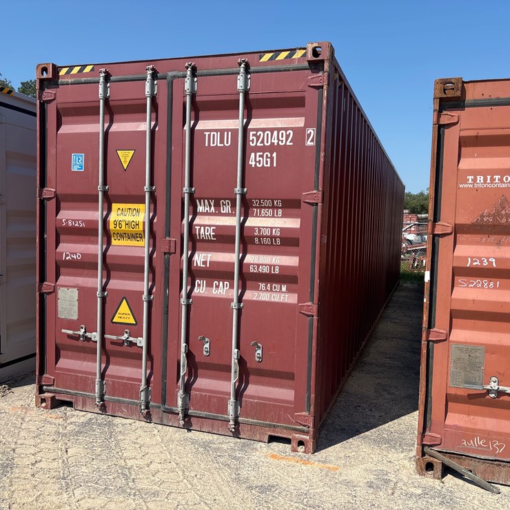 #1240 • 40 FT HIGH CUBE CONTAINER