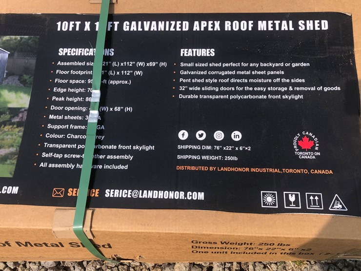 #13-•-10’-x-10’-galvanized-metal-shed-image-2
