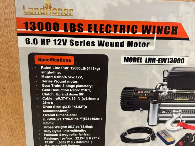 landhonor-13000-lbs-electric-winch-6.0-hp-12v-series-wound-motor-model-lhr-ew13000-image-4