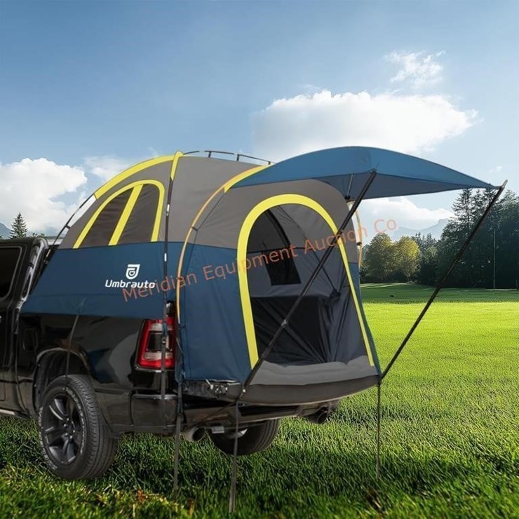 Truck Bed Tent with Awning: 5.5'-5.8' 2 person