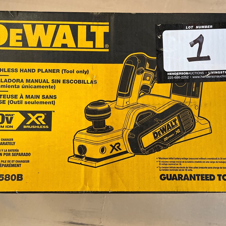 #1 • DEWALT BRUSHLESS HAND PLANER