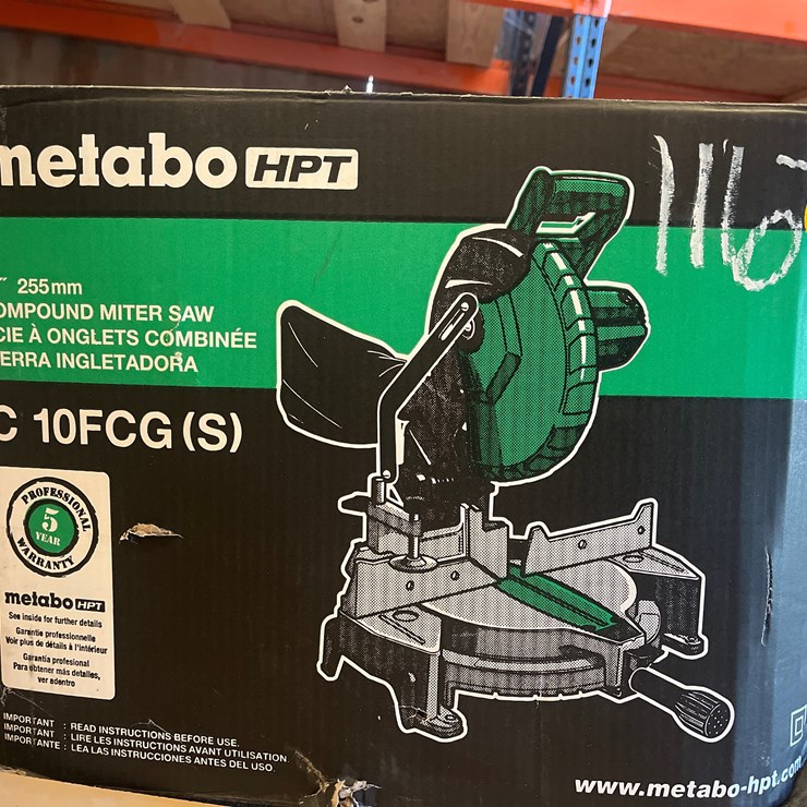 #1174 • MWTABO HTPCOMPOUND MITER SAW APPEARS UNUSED