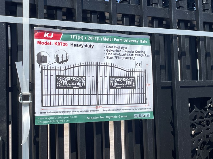 #4023-•-20'-bi-parting-metal-farm-driveway-gate-image-11