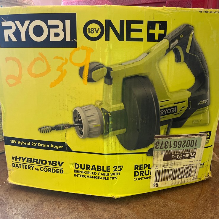 #2039 • RYOBI DRAIN AUGER