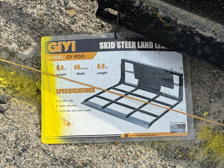 #230-•-#26324-•-unused-giyi-40"-mini-skid-steer-land-leveler-pdw2507178-image-5