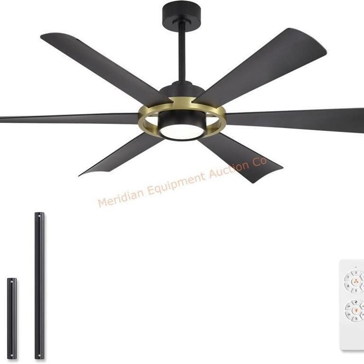 Ceiling Fan with Lights - 6 ABS Plastic Blades