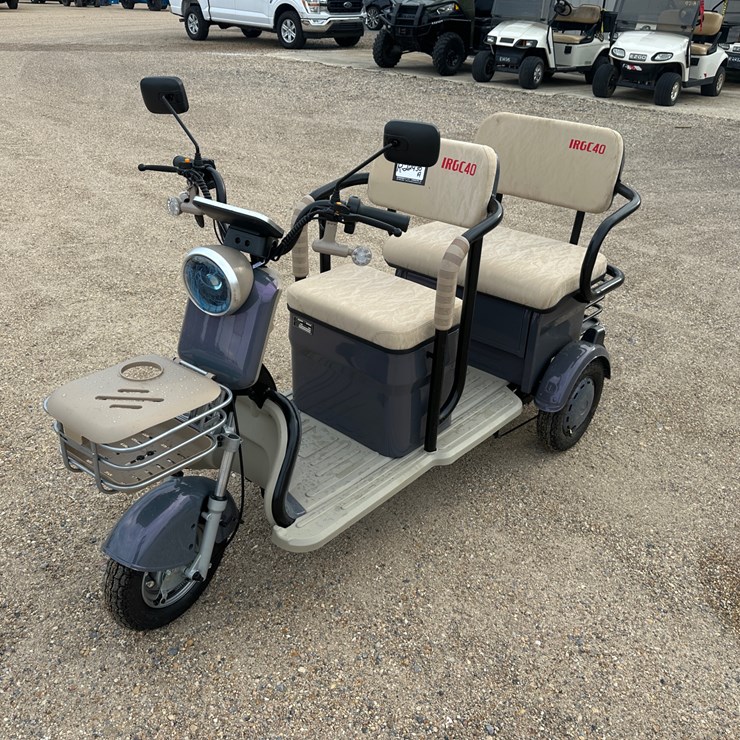 #62 • 2 SEATER ELECTRIC SCOOTER, FRONT AND REAR BASKET, CHARGER