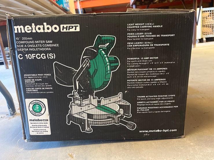 #1174-•-mwtabo-htpcompound-miter-saw-appears-unused-image-2