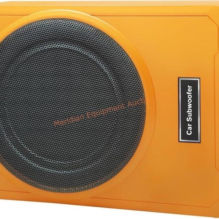 800W Orange Car Subwoofer,Slim Under Seat