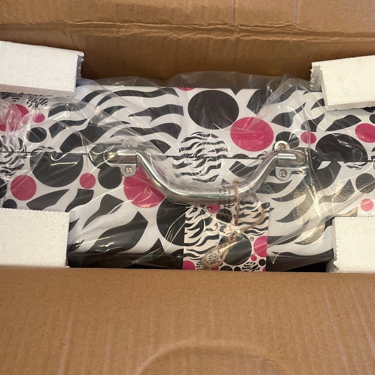 #1153 • ZEBRA DECORATED TOOL BOX
