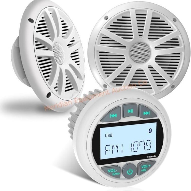 Marine Stereo with 6.5-Inch Speakers Package