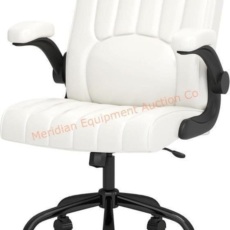 Comfortable Leather Office Chair, White Desk Chair