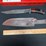 custom-damascus-steel-fixed-blade-knife-w/-orange/red-stripe-handle-image-1
