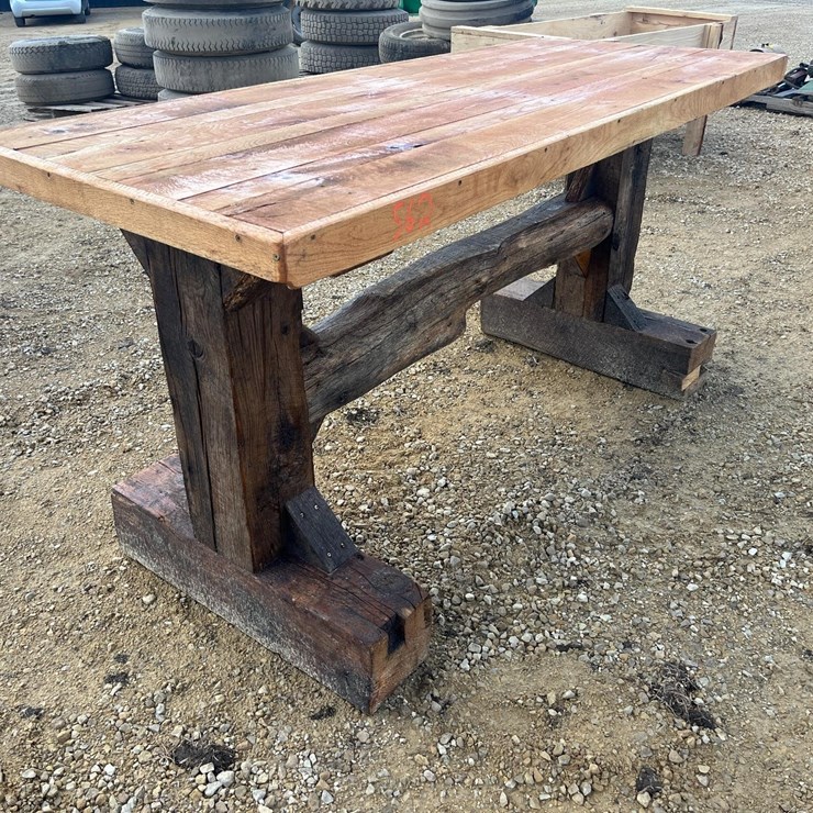 7 ft. Barnwood Bar Table