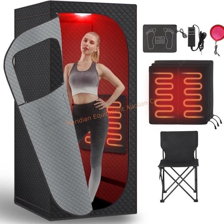 Infrared Sauna Box w Red Light Therapy Portable