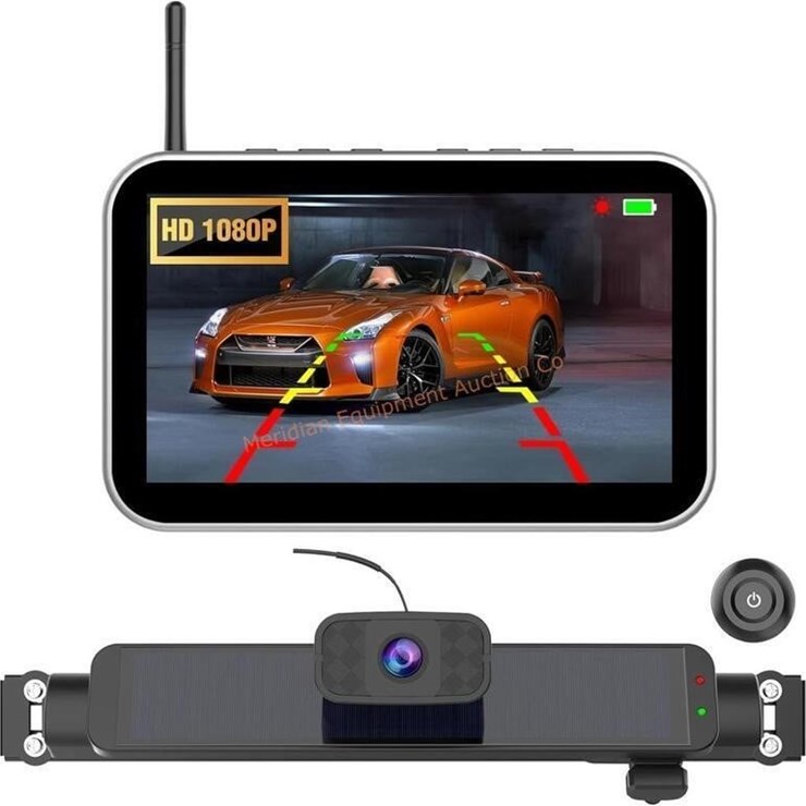 Carpuride Solar Wireless Backup Camera 7" Monitor