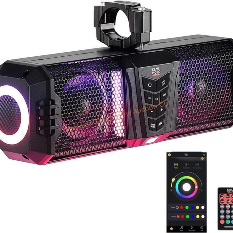 KEMIMOTO 2025 Midnight 40 16-Inch UTV Sound Bar