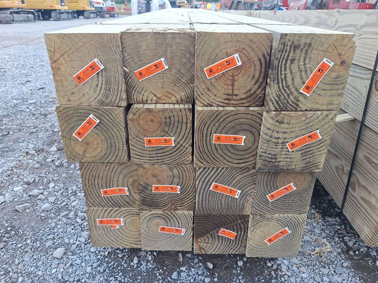 qty-(16)-unused-6x6x16-pressure-treated-posts-image-2